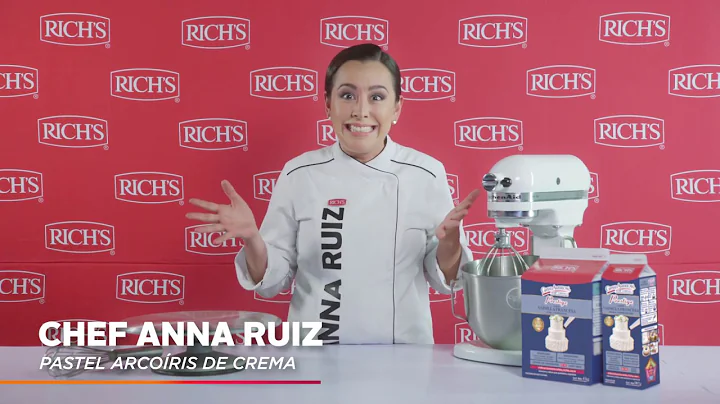 Prepara un pastel arcoris de crema con la Chef Anna Ruiz.