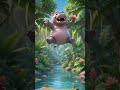 hippo in water