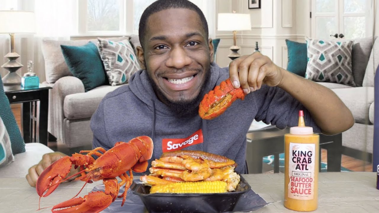 KING CRAB ATL SEAFOOD BOIL ASMR MUKBANG EATING SHOW YouTube