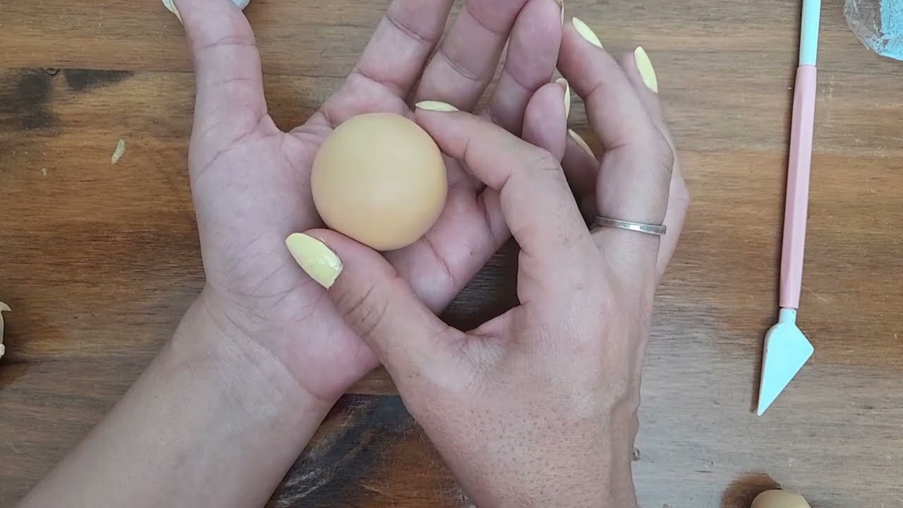 Como forrar una esfera de tergopol con porcelana fria