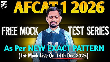 Free Mock Test For AFCAT 1 2026 || With Exact Pattern And New Chapters || By CDS AIR 1