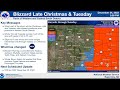 Christmas Blizzard for portions of Western and Central South Dakota