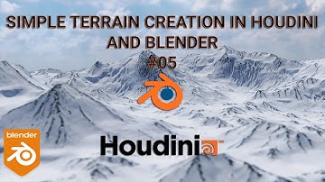 Simple Terrain in Houdini 05 - Material Creation in Blender