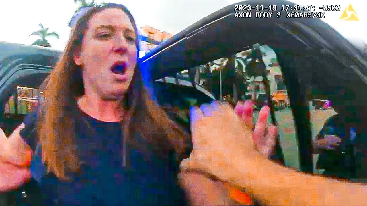 Entitled Karen Causes Complete Chaos During DUI Arrest - YouTube
