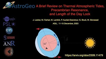 Atmospheric Tides And Day Length Locking In The Precambrian (sub. english, français)