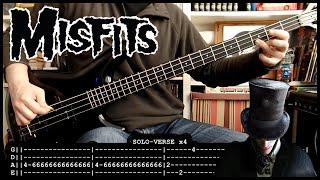 MISFITS - Jack the ripper 🔪 (BASS cover with TABS & lyrics)