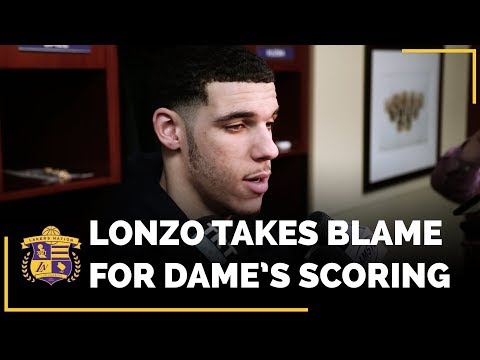 Lakers Rookie Lonzo Ball Takes Blame For Damian Lillard's Hot Fourth Quarter