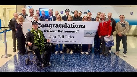 American Airlines Captain Bill Elder Retirement Flight Arrival AA6 HNL-DFW November 30 2025