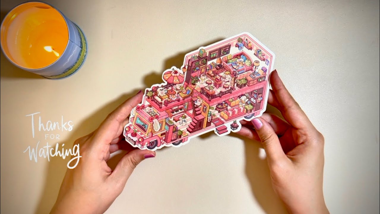 [ASMR] Scene Sticker | DIY Cozy Dream RV 🚌✨