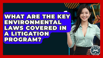 What Are The Key Environmental Laws Covered In A Litigation Program? - Law School Prep Hub
