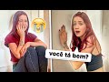 FINGI ESTAR TRANCADA CHORANDO PARA VER A REAÇÃO DA MINHA IRMÃ GÊMEA!!