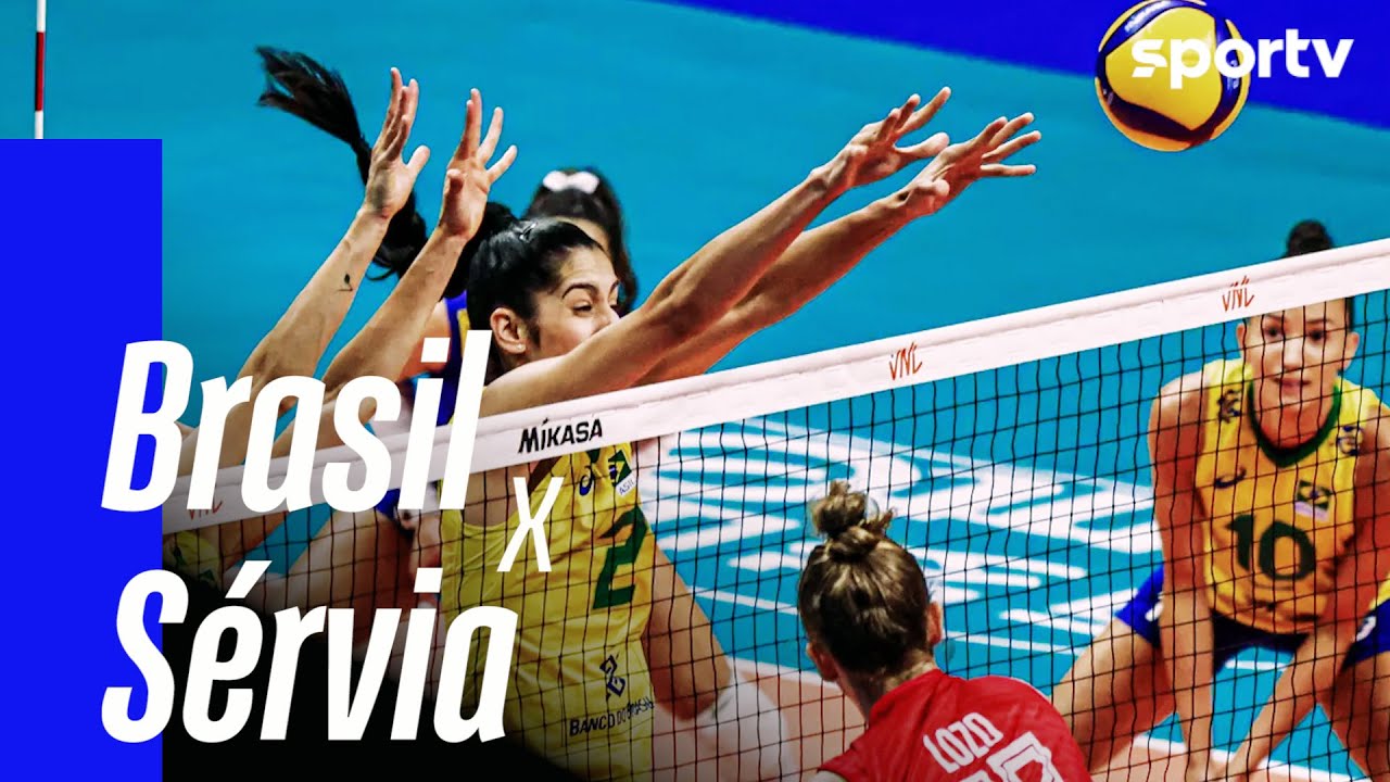 SÉRVIA 0 X 3 BRASIL MELHORES MOMENTOS LIGA DAS NAÇÕES FEMININA DE