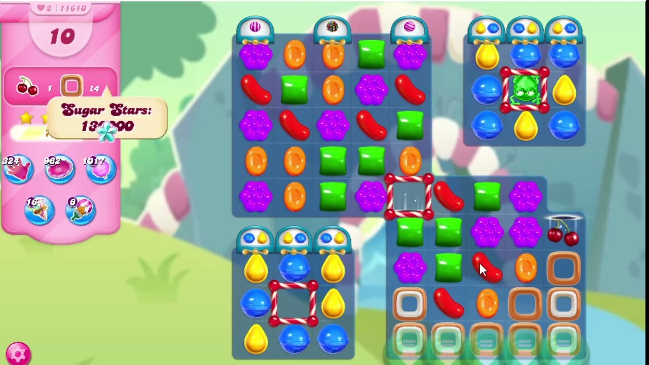 Candy Crush Saga Level 11610 No boosters - YouTube