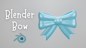 How to Make a Cute 3D Bow in Blender 🎀 | Easy Modeling Tutorial