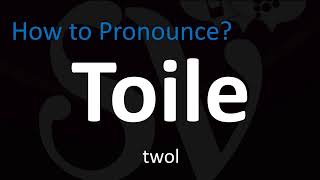 How to Pronounce Toile (Correctly!)