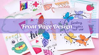 Front page & Border designs for School Project | Cover Page Design for Assignment or Journal