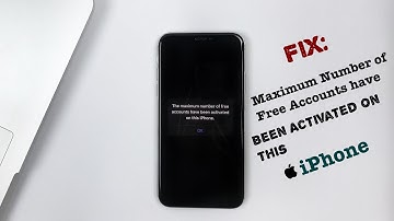 Maximum Number of Free Account have been Activated on this iPhone ( Fix/Solution ) { Urdu&Hindi }