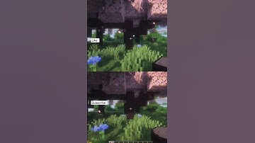 NORMAL VANILLA TREE VS 3D ROUND TREE #minecraft #normalvsrealistic