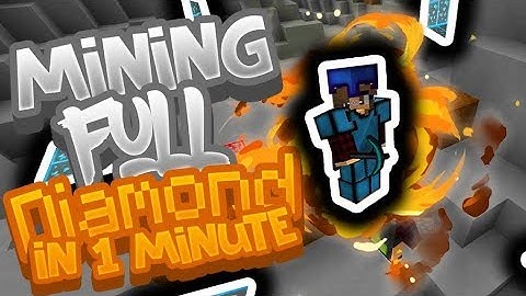 Mining Full Diamond In 1 Minute - Hypixel UHC