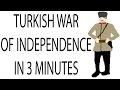 Turkish War of Independence | 3 Minute History