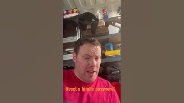 How to reset a kindle password.