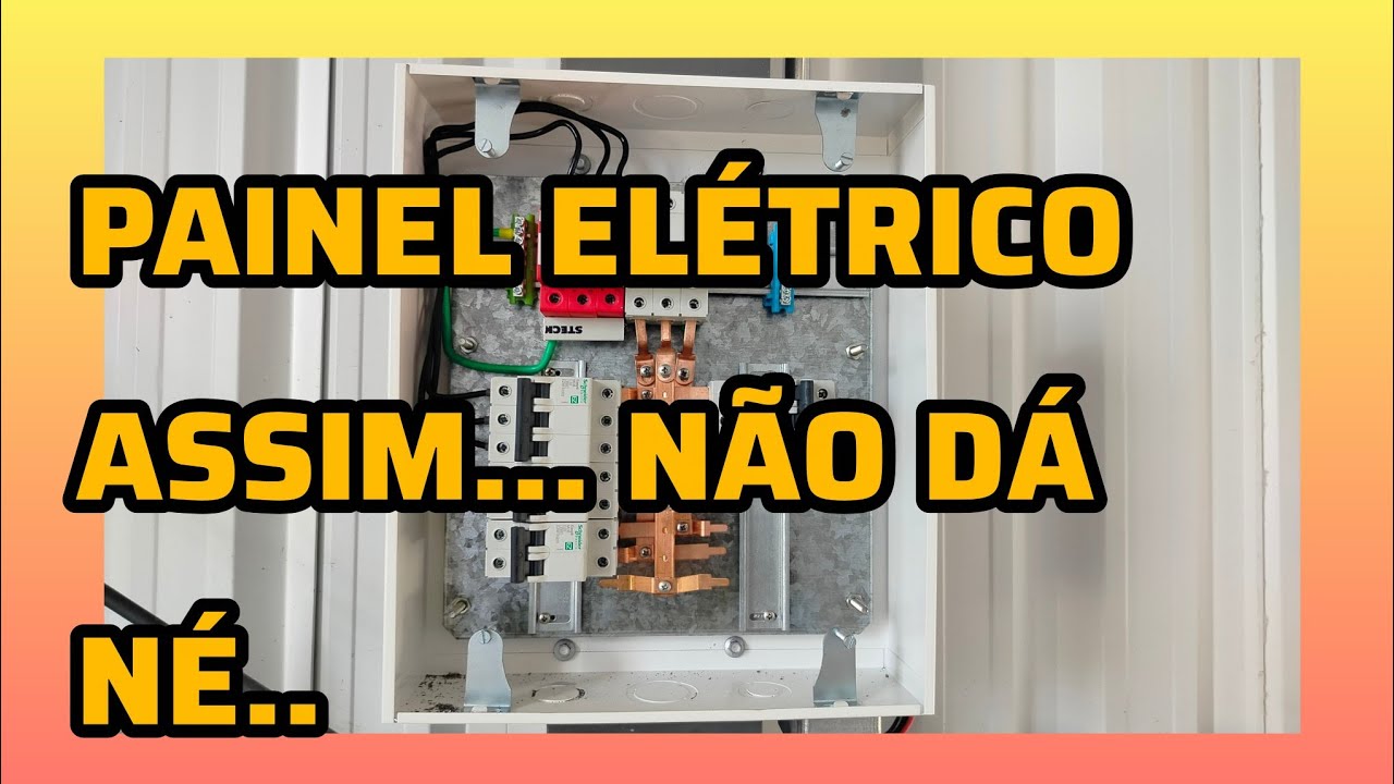 O QUE TEM DE ERRADO NESSE PAINEL ELÉTRICO?? # eletricista # elétrica.