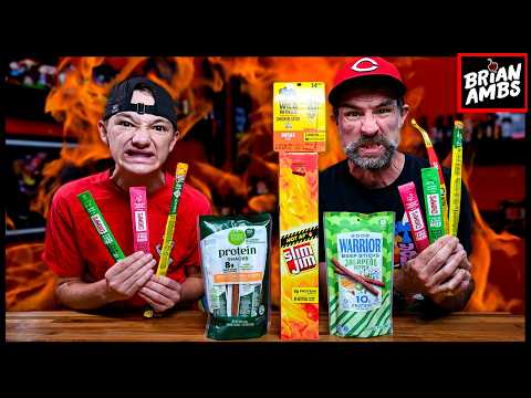 We Tried EVERY SPICY Meat Stick