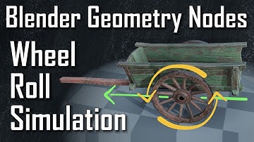 Roll a Wheel Around using Simulation Zones in Blender Geometry Nodes