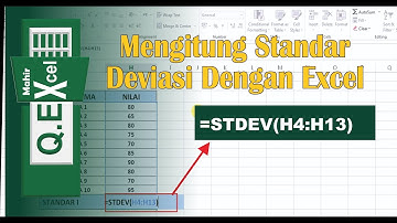 Cara menghitung standar deviasi dengan Excel