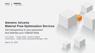 Get Transparency in your Production and Optimize your Material Flows - AWS Virtual Workshop