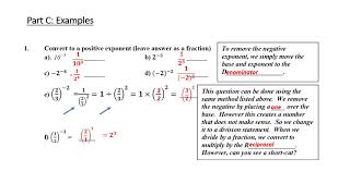 Math 10 exponents lesson 4 negative exponents