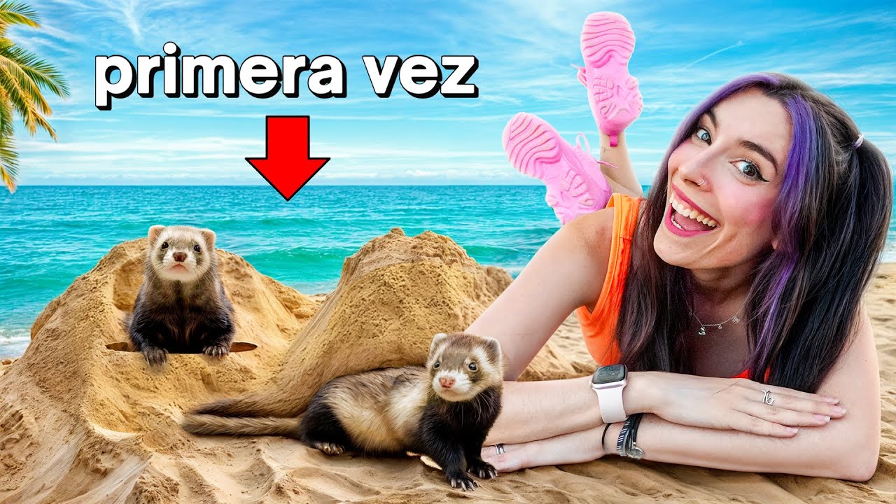 MIS HURONAS CONOCEN LA PLAYA POR PRIMERA VEZ !!