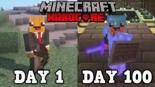 I Survived 100 Days In HARDCORE Minecraft... by Waffles 56,488 views 3 years ago 16 minutes