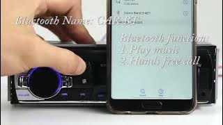 Car MP3 Player Stereo Autoradio Car Radio BT 12V In-dash 1 Din FM Aux In Receiver SD USB MP3 MMC WMA