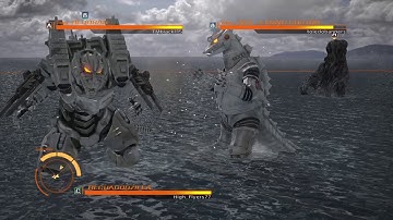 GODZILLA PS4: Mechagodzilla 1974 vs Type-3 Kiryu vs Hedorah