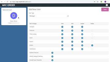 Adding Users in Way2Order B2B Ordering App