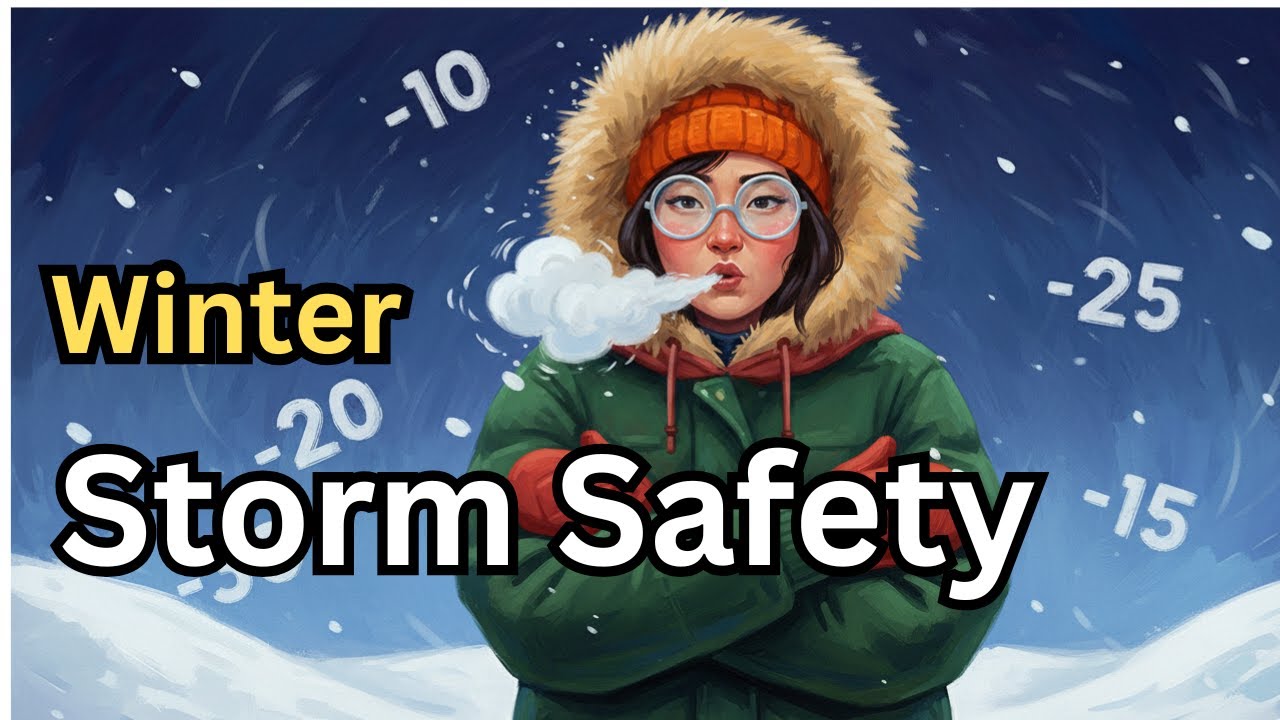 Winter Storm Safety Tips | English Conversation for Beginners
