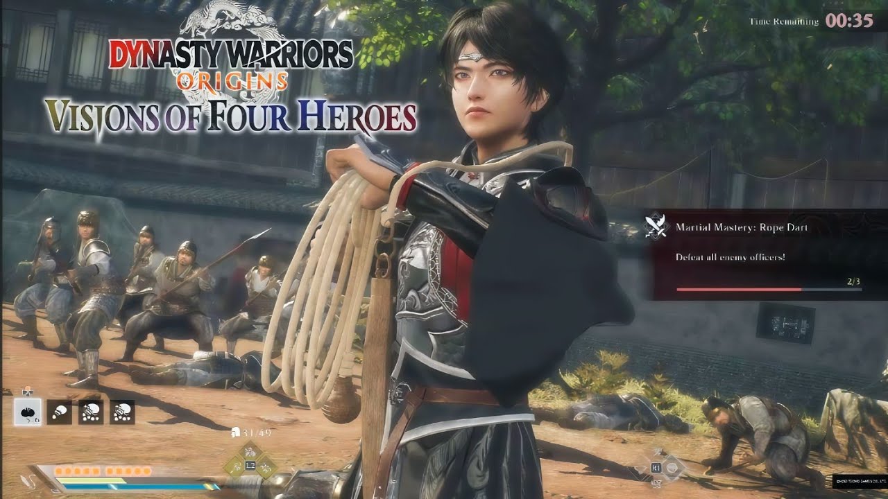 Martial Mastery: Rope Dart - Time Limit 3:30 - Dynasty Warriors Origins Visions of Four Heroes DLC