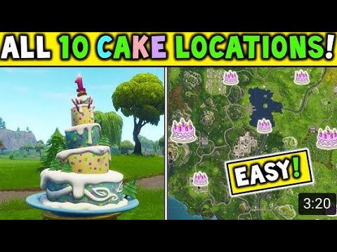 Vídeo: Ubicaciones De Las Tartas De Cumpleaños De Fortnite: Dónde Encontrar Las 10 Tartas De Cumpleaños