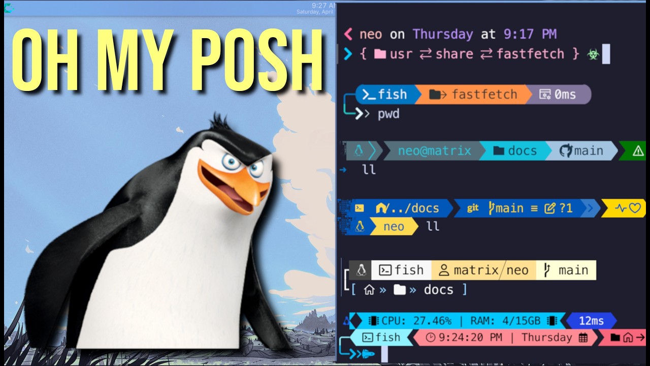 Make Your Terminal Look INSANE 🔥 | Oh My Posh Setup on CachyOS KDE ...