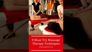 Massage techniques