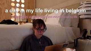 a day in my life living in brussels | day off work, uni assignments and a catch up