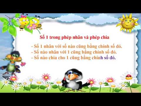 Bài giảng số 41 - Môn Toán, tuần 27 lớp 2 - Bài: Số 1 trong phép nhân và phép chia. Số 0 trong phép nhân và phép chia
