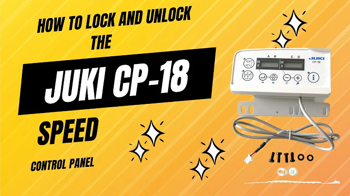 How to lock and unlock the Juki CP-18 speed control panel