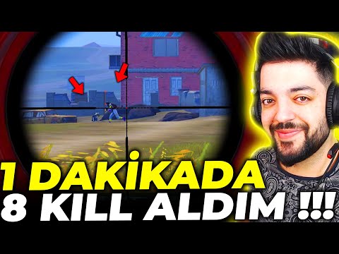 1 DK DA 8 KILL !! YENİ SEZON KİLL REKORUM ONE MAN SQUAD - PUBG Mobile