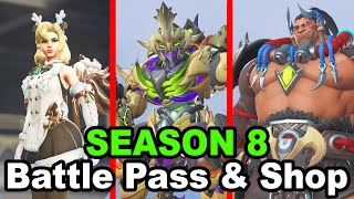 NEW Battle Pass & Shop Items In Season 8 of Overwatch 2