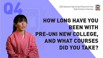 2023 Selective High School Placement Test High Achievers Interview #4
