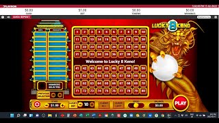 PlayNow Online Lucky 8 Keno Play 23FEB2022