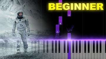 Interstellar - Hans Zimmer BEGINNER Piano Tutorial