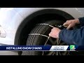 How to install snow chains